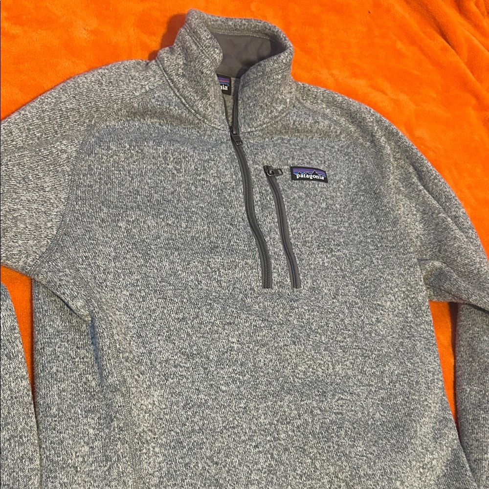 Patagonia Heathered Gray Fleece Pullover